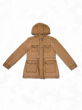 BP. Nordstrom Brown Hooded Utility Jacket | S | 100% Cotton